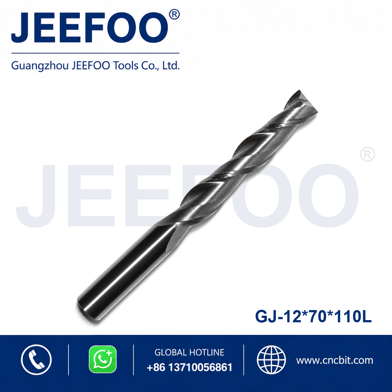 12x70x110L Two Spiral Flute Bits CNC router cutter