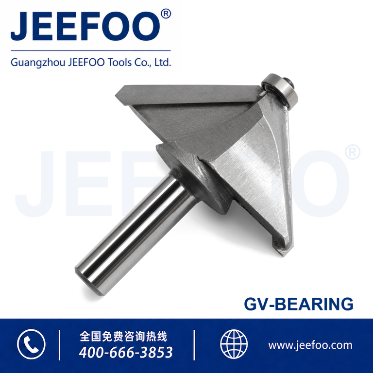 With Bearing 3D V Groove Engraving Bits for CNC Woodworking product image