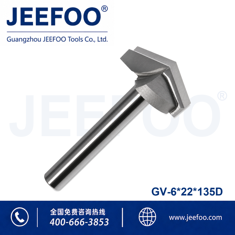 6x22x135D 3D V Groove Engraving Bits for CNC Woodworking product image
