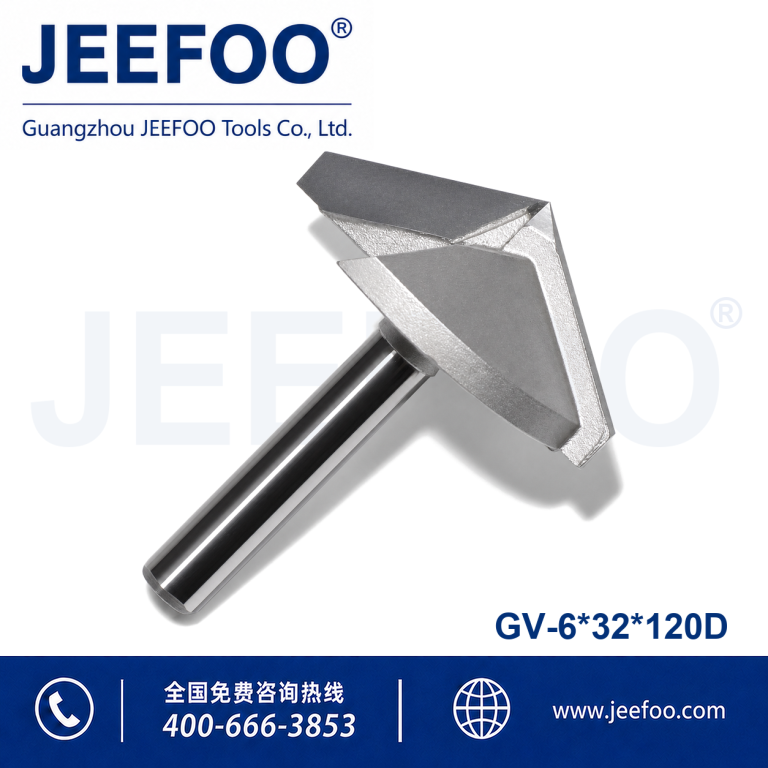 6x32x120D 3D V Groove Engraving Bits for CNC Woodworking product image