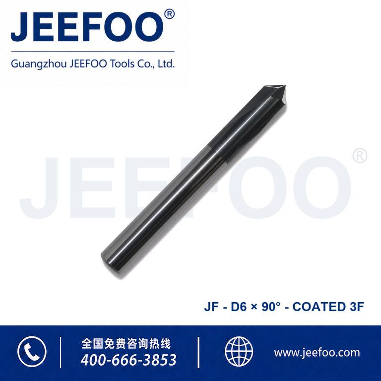 6x90° Coated Three Flute Chamfer End Mill product image