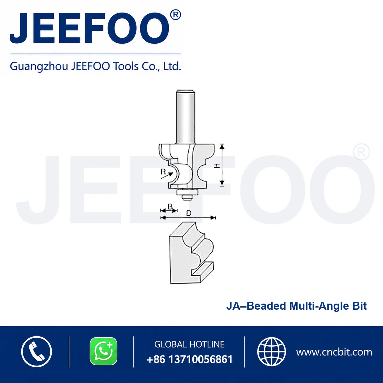 JA Crown Curve Decorative Cutter schematic product image