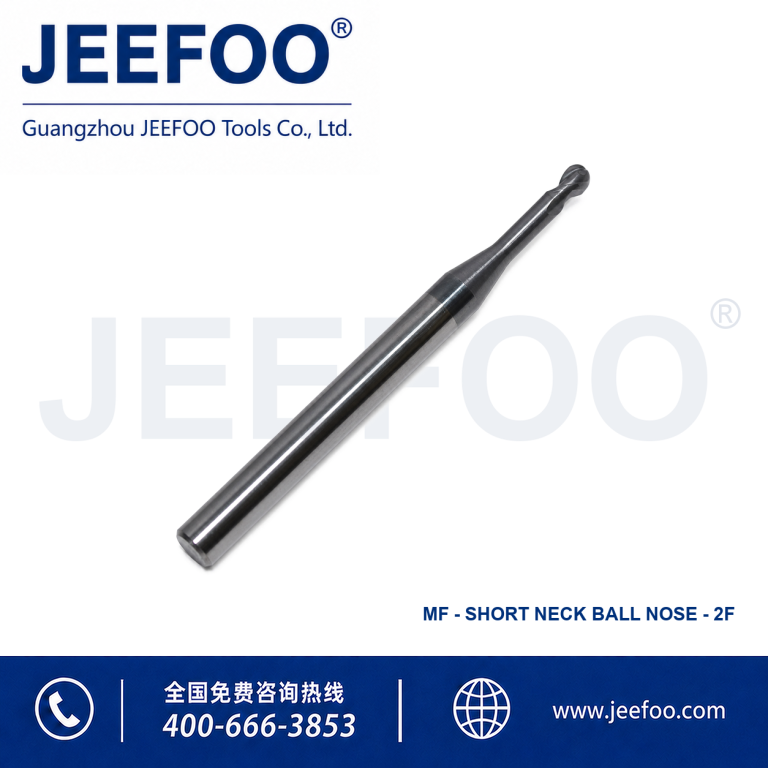 General Long Neck Short Flute Ball Nose End Mill for CNC Metal Machining product image