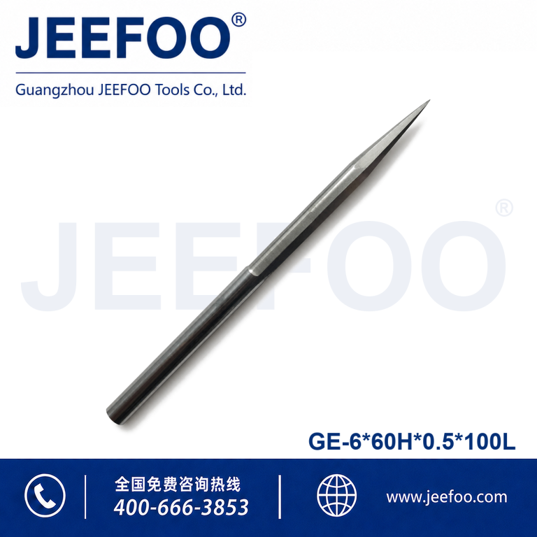 6x60Hx0.5x100L GE Long Cel Double Straight Flute Taper Flat End Mill product image