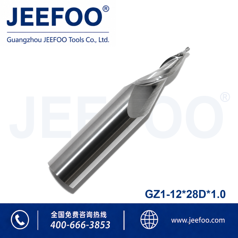 12x28Dx1.0 CNC Mini Word Acrylic Engraving End Mill for Acrylic Sign Making product image