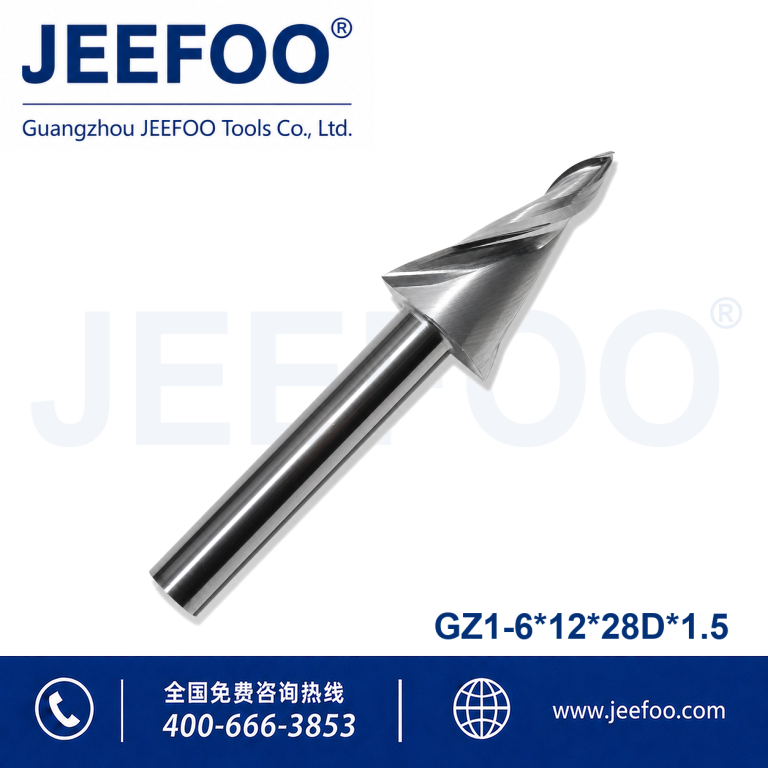 6x12x28Dx1.5 CNC Mini Word Acrylic Engraving End Mill for Acrylic Sign Making product image