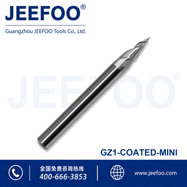 GZ1-MINI Coated Solid Carbide Mini Letter Router Bit for Acrylic Sign Making product image