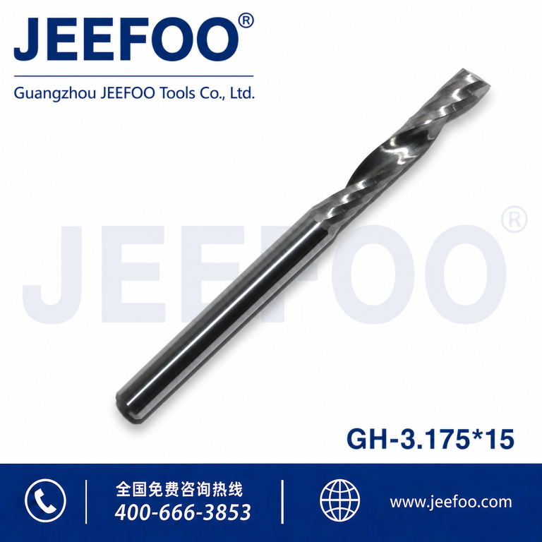 3.175x15 One flute spiral bits/ Cutter for CNC router bits,Cutting bits,Cutting tools product image