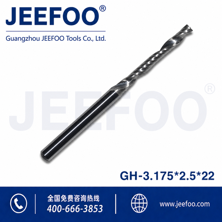 3.175x2.5x22 One Flute Super Solid Milling Cutter,Drill Bits,Carbide End Mill,CNC Tools Bits product image