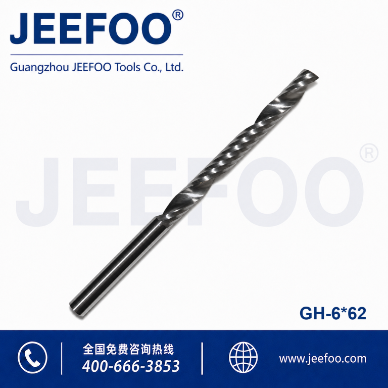 6x62 Tungsten Steel GH Single Spiral Flute Bits CNC Milling Cutter for Carving & Cutting product image