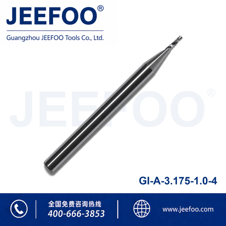 3.175x1.0x4 One Flute Wood Millinging Cutter/ Hot Sale Solid Carbide Cnc Router Spiral Bits for MDF Cutting Machinery Tools product image