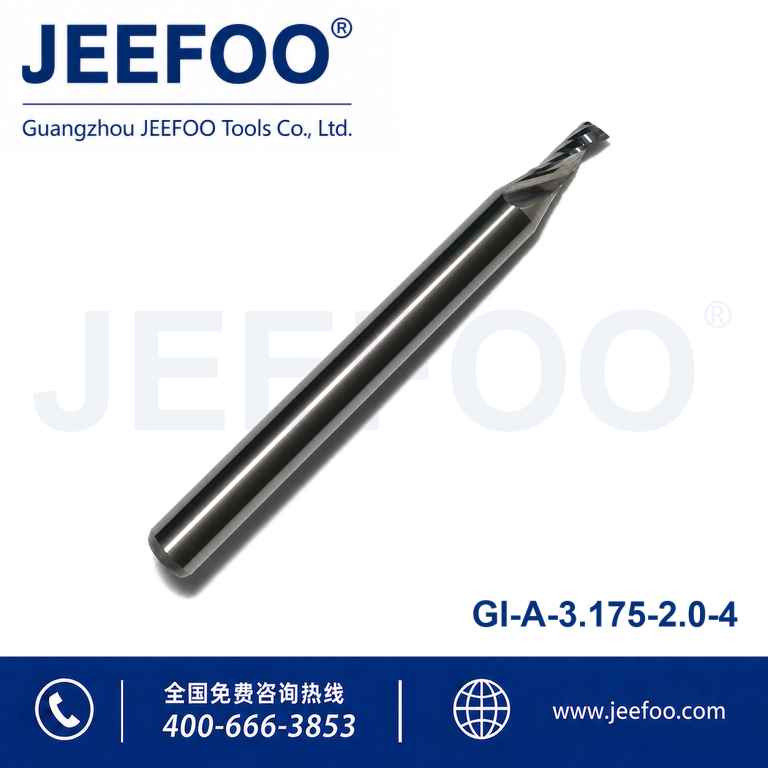 3.175x2.0x4 Solid carbide One Flute Spiral Bits for cnc machine, CNC Milling Cutters, CNC Router Bit, Acrylic Tools product image