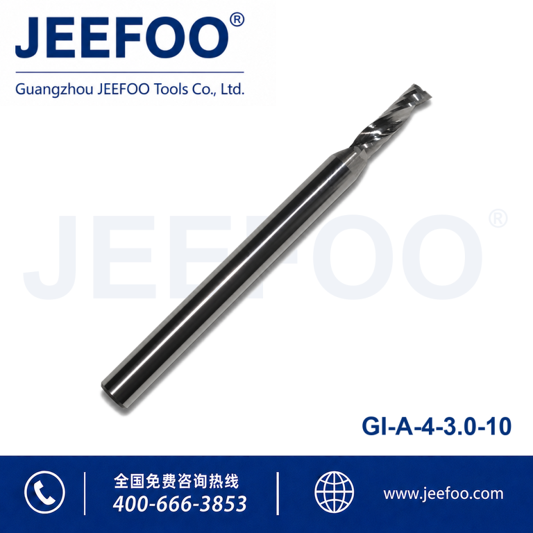 4x3.0x10 One flute spiral bits/ Cutter for machine,CNC router bits,Cutting bits tools product image