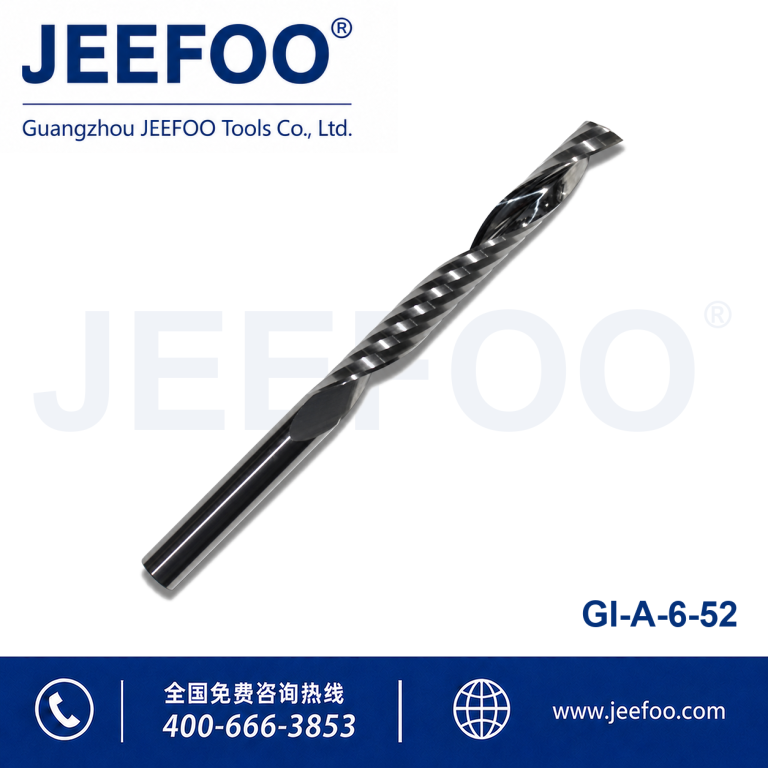 Aluminium Processing cutting Single Spiral Flute End Mill Steel CNC Router Tools product image