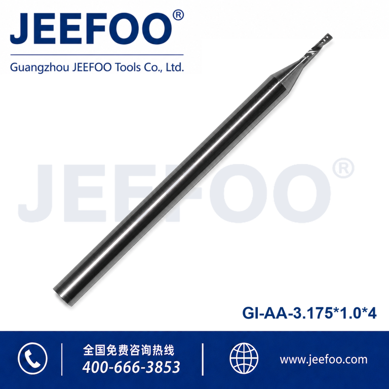 3.175x1.0x4 AA GradeCutting Single Spiral Flute Carbide CNC Router Bit for Acrylic Cutting product image