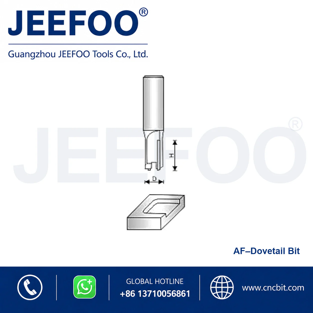 AF Straight Drill Cutting Tool schematic product image