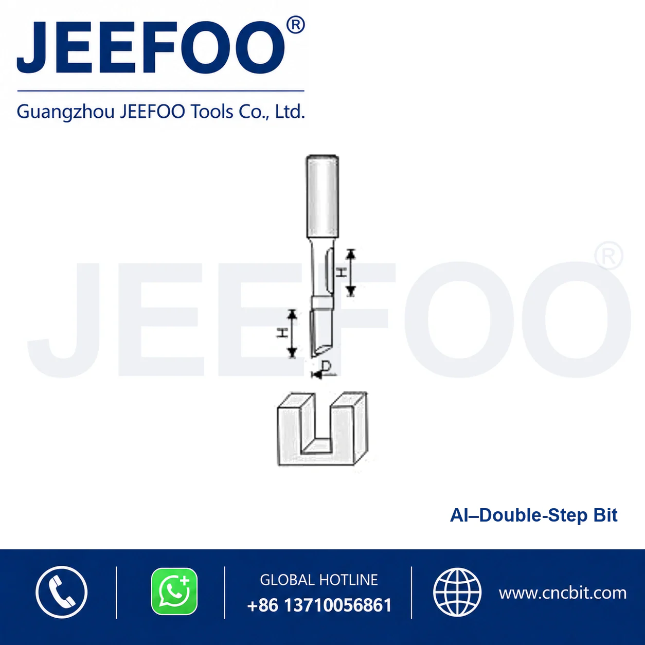AI Straight Drill Cutting Tool schematic product image