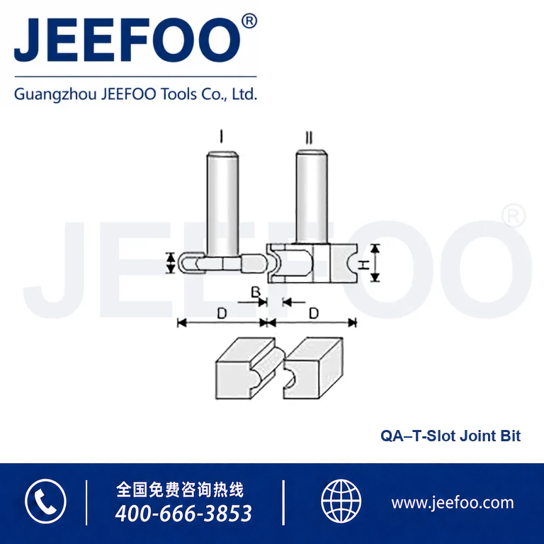 QA T-Type Tenon Cutter Set product image