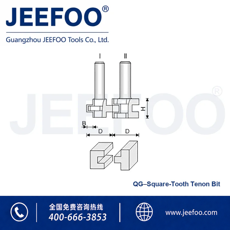 QG T-Type Tenon Cutter Set product image