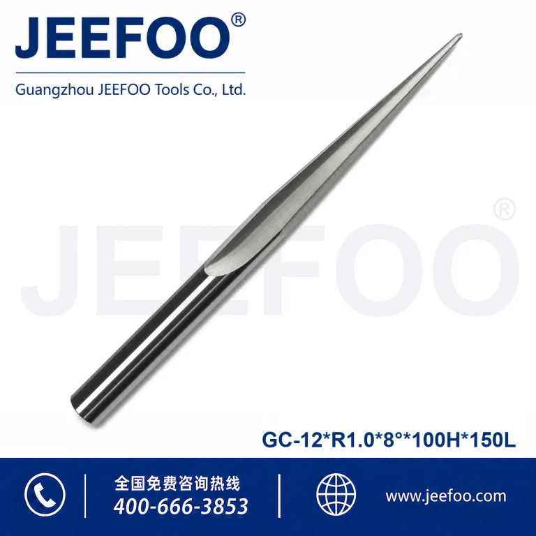 12x100HxR1.0x8x150L Taper Ball End Mill for Precision CNC Carving product image