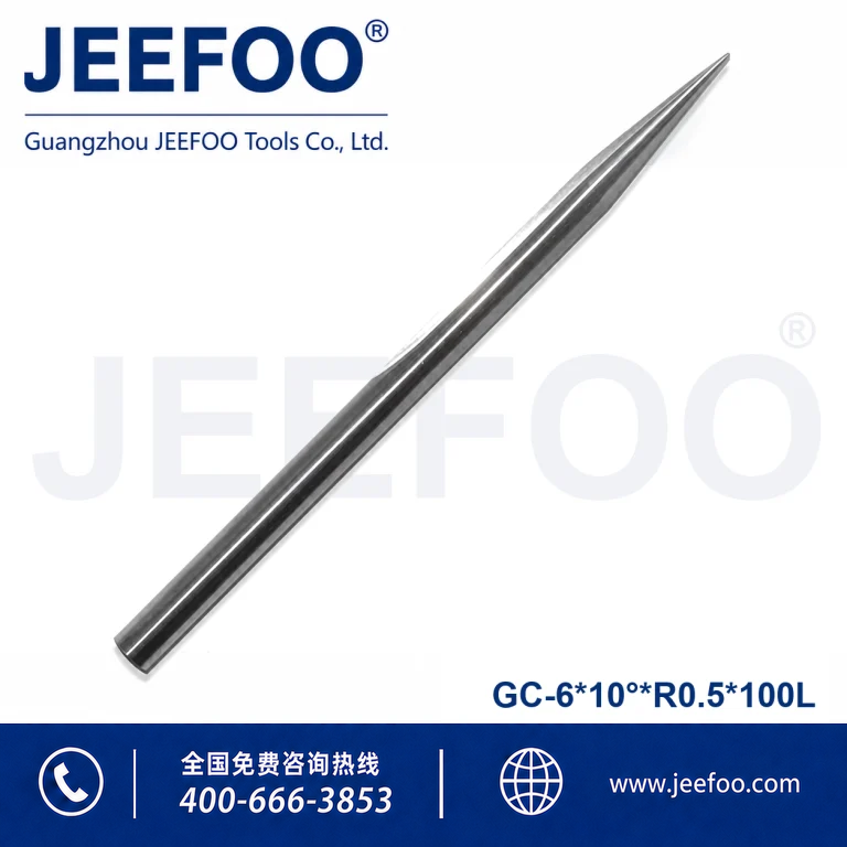 6x10xR0.5x100L Micro Grain Carbide Two Flute Taper Ball End Mill product image
