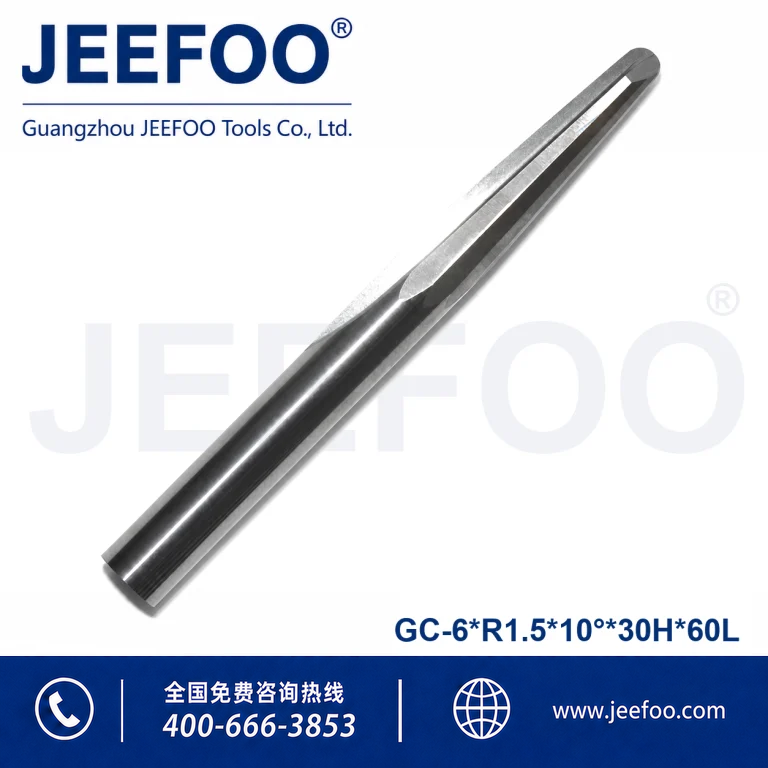 6x30HxR1.5x10x60L Two Flute Taper Ball End Mill for Acrylic and MDF product image