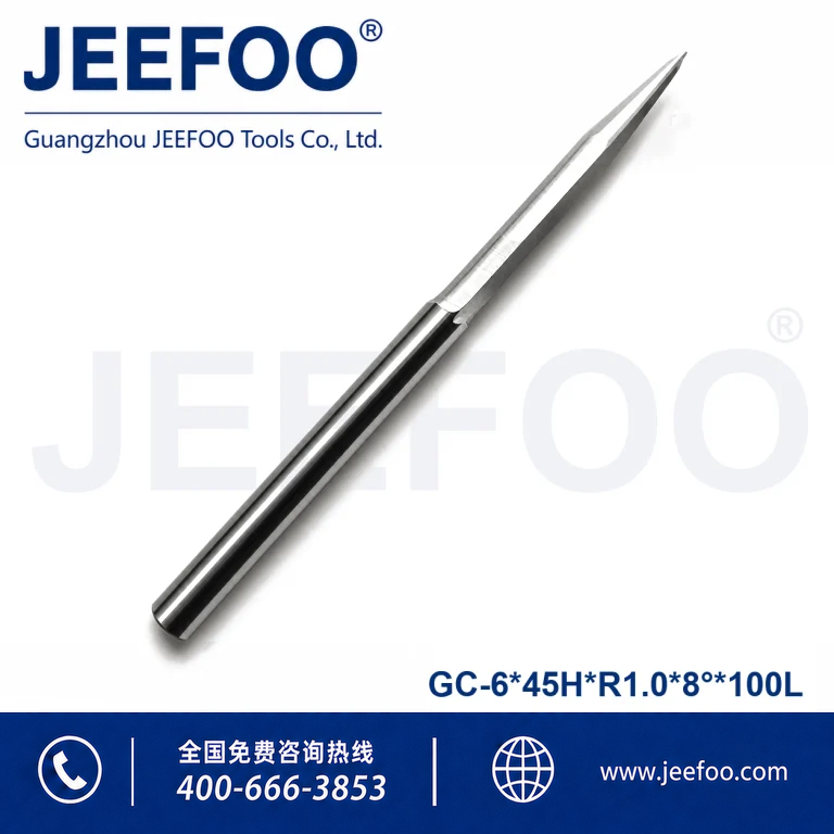 6x45HxR1.0x8x100L Taper Ball End Mill for Precision CNC Carving product image