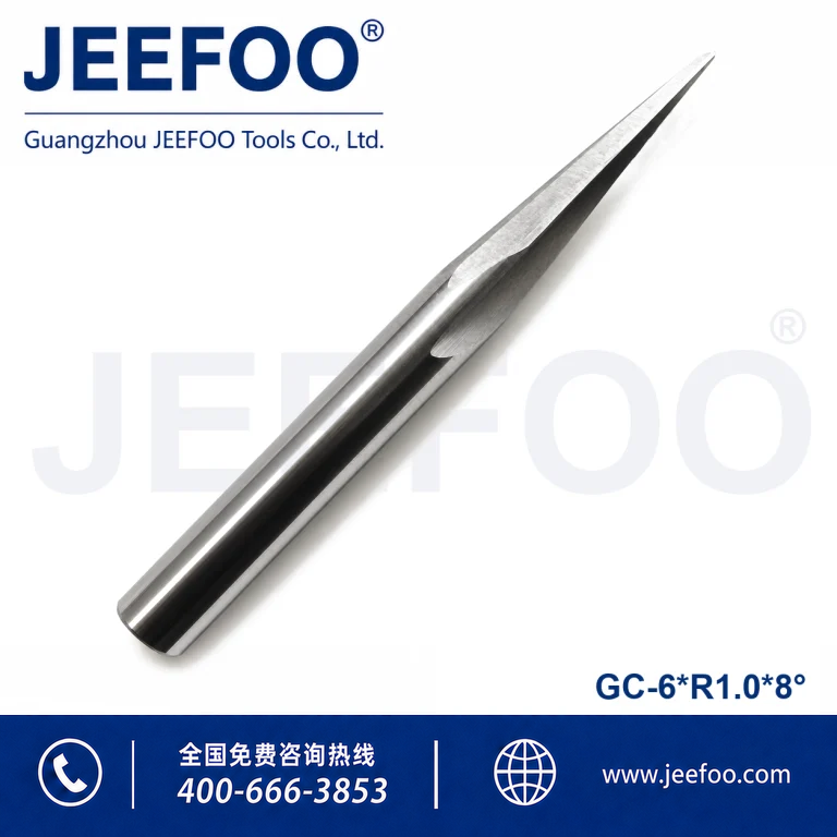 6x30HxR1.0x8x60L Two Flute Spiral Taper Ball End Mill for CNC Routers product image