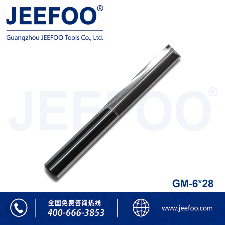 6x28 CNC Double Straight Flute Router Bits, Smooth Cutting Cutter for Foam PP ABS Plastic product image