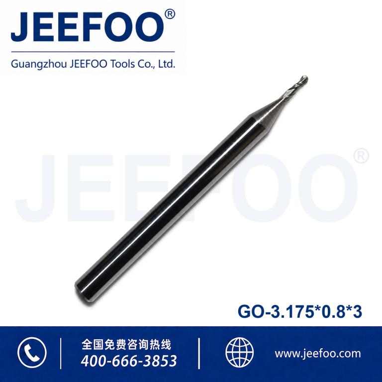 3.175x0.8x3 CNC Ball Nose Router Bit for Wood Plastic and MDF product image