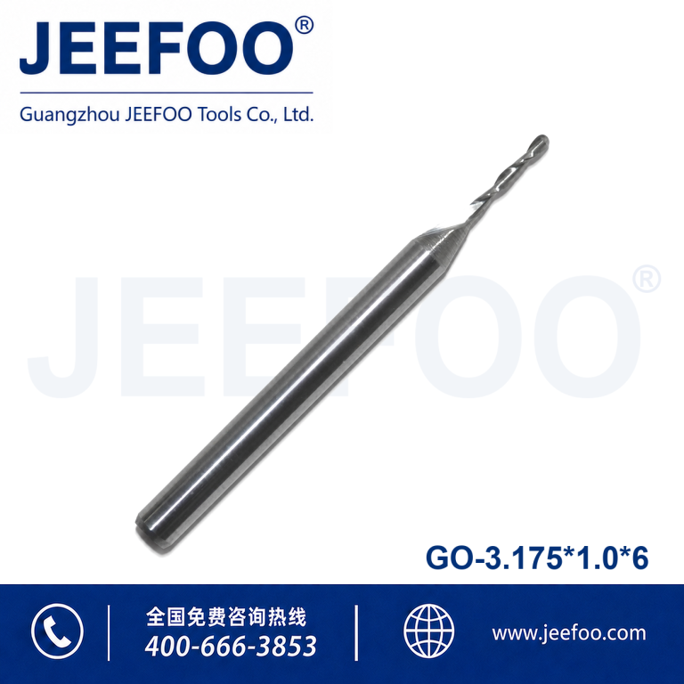 3.175x1.0x6 CNC Ball Nose Router Bit for Wood Plastic and MDF product image