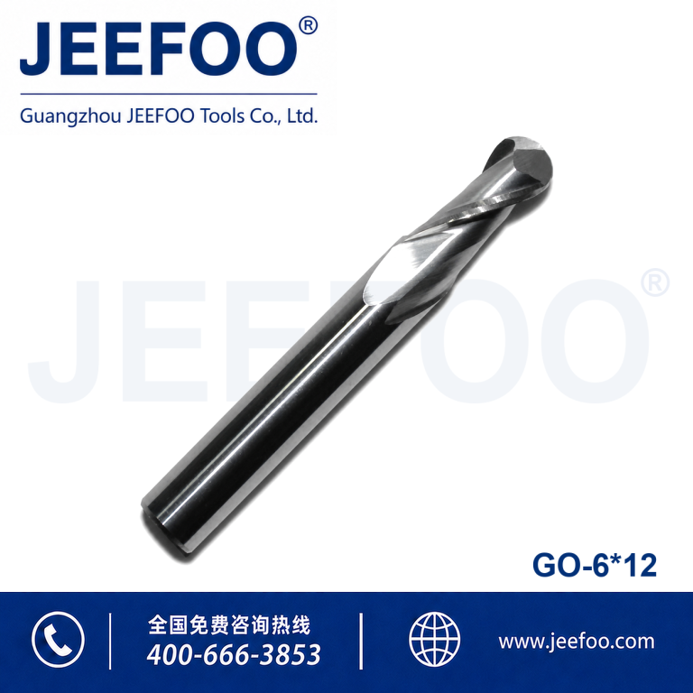 6x12 Double Flute Ball End Mill for Clean 3D Carving product image