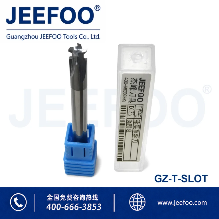 Carbide T-Type End Mill for Precision T-Slot CNC Cutting product image