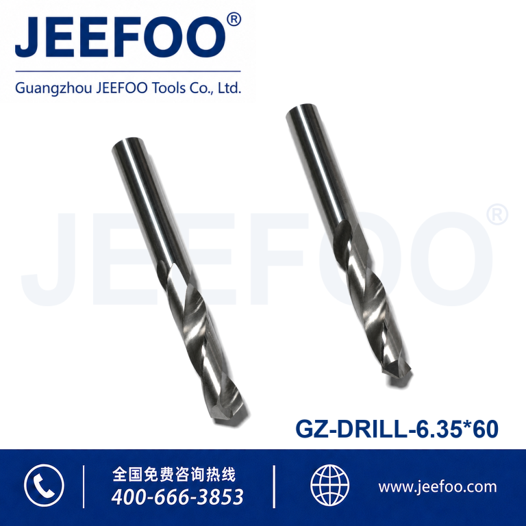 6.35x60 Straight Shank Twist Drill for CNC Router Machines product image