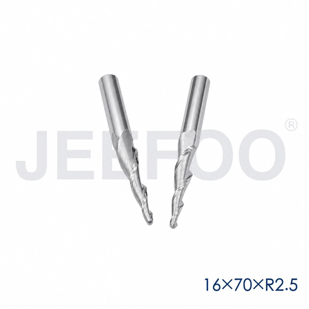 two flute taper ball nose end mill product details B