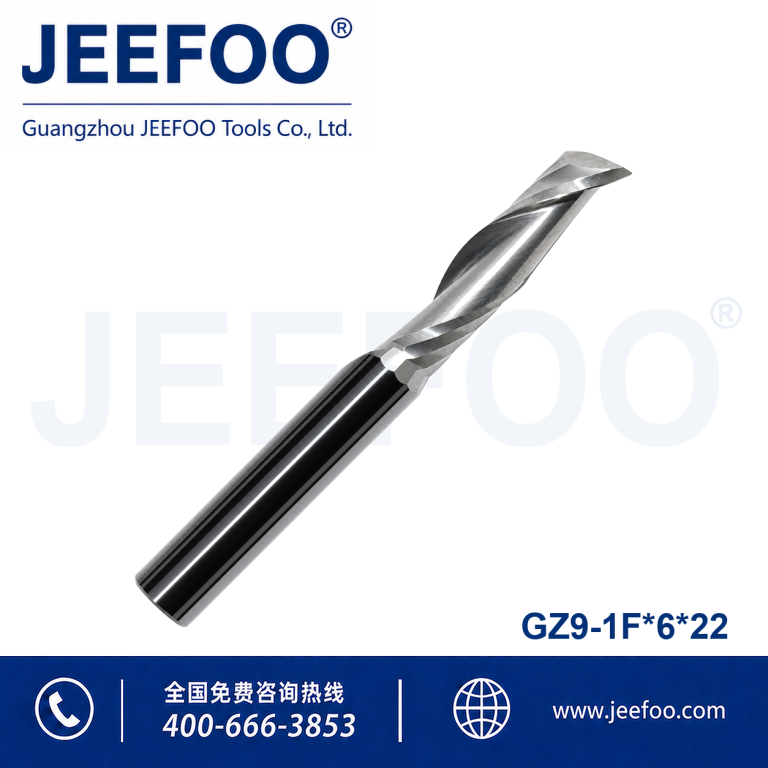 6x22 Solid Carbide Single Flute Spiral Copy Milling Bit product image