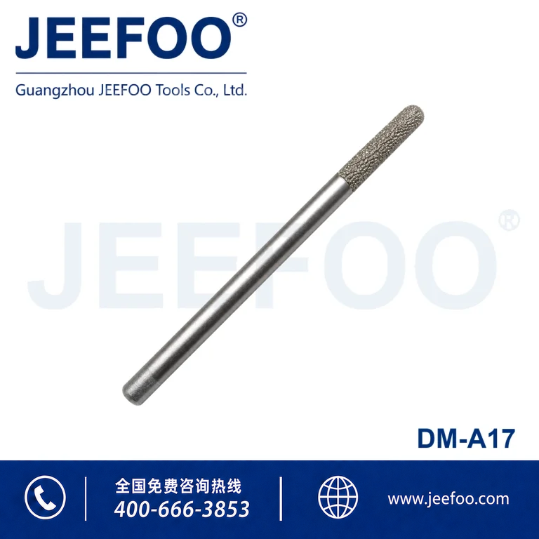Extended 6mm Brazed Diamond Ball Nose Stone Bit product image