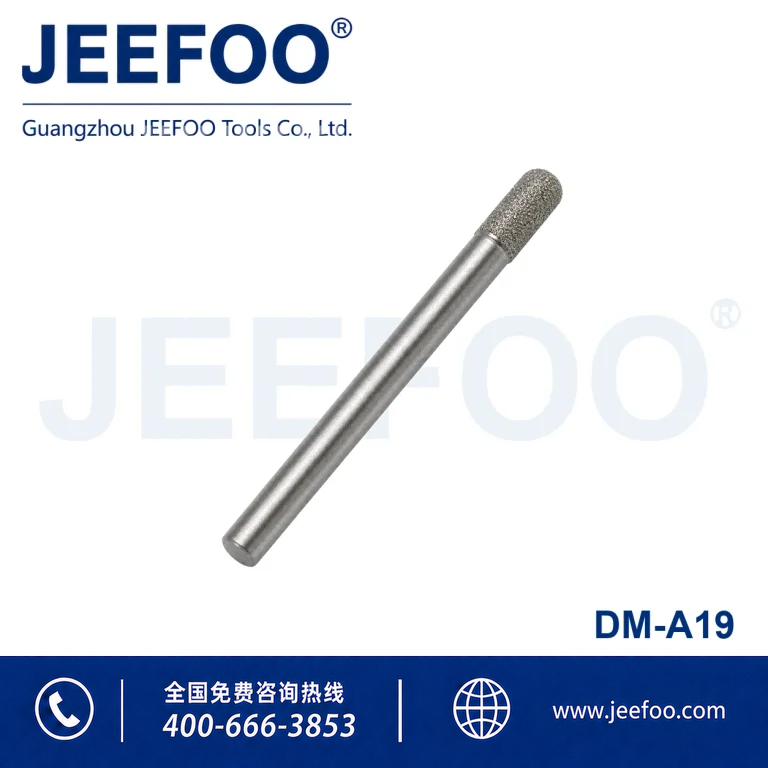 Extended 8mm Brazed Diamond Ball Nose Stone Bit product image