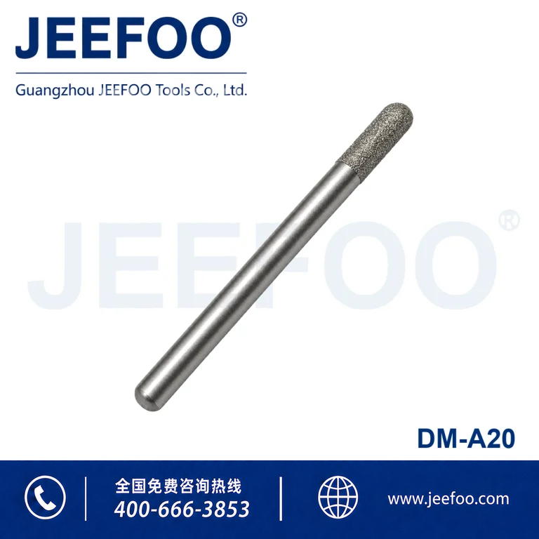 Extended 8mm Brazed Diamond Flat Bottom Stone Bit product image